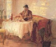 Anna Ancher Breakfast Before the Hunt (nn02) painting